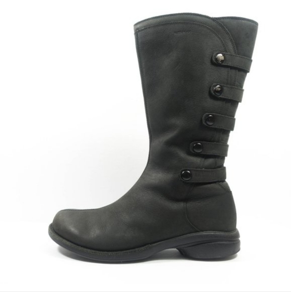 Merrell Captiva Waterproof Leather Boots Women Size 7 Black Mid Calf Comfort Zip - Picture 9 of 9